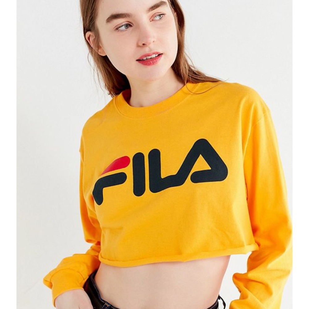 cropped fila long sleeve